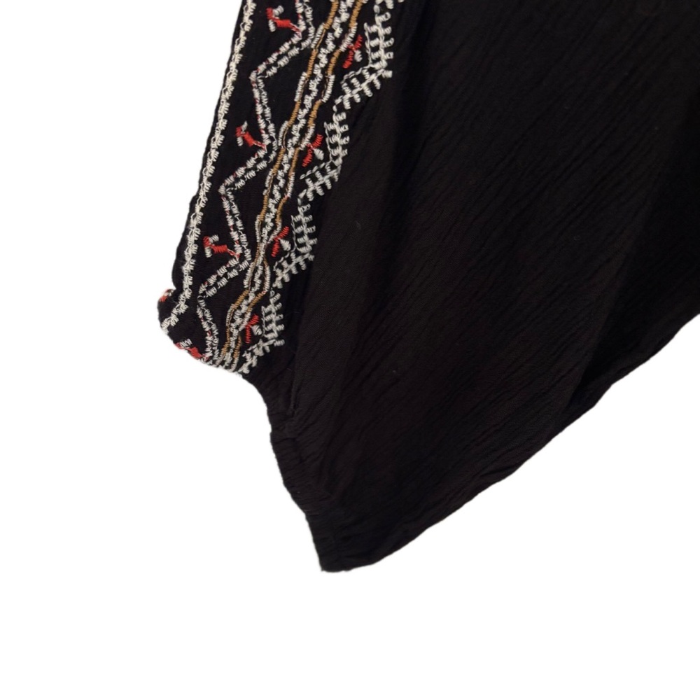 Old Navy Embroidered  Gauzy XXL Black Dress - Viscose - Picture 9 of 15